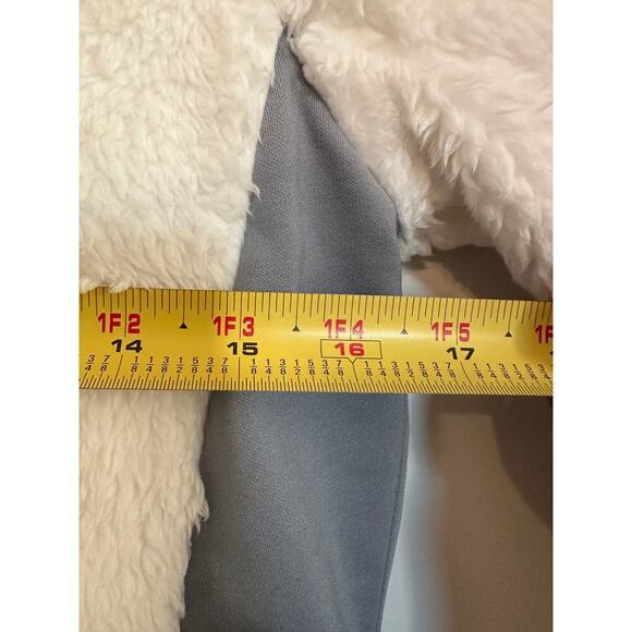 Columbia Size XS White and Gray Fleece Zip Up High Neck Jacket Outdoor Winter - Picture 10 of 12